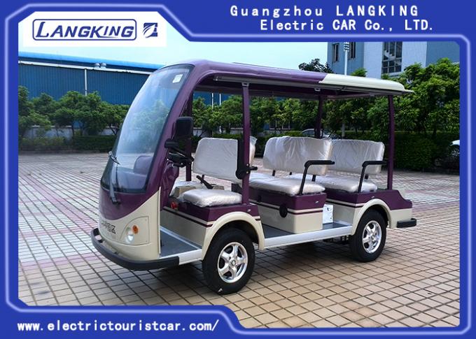 8 Person Electric Shuttle Car With 5kw DC Motor Zero Pullution Customized Color 0