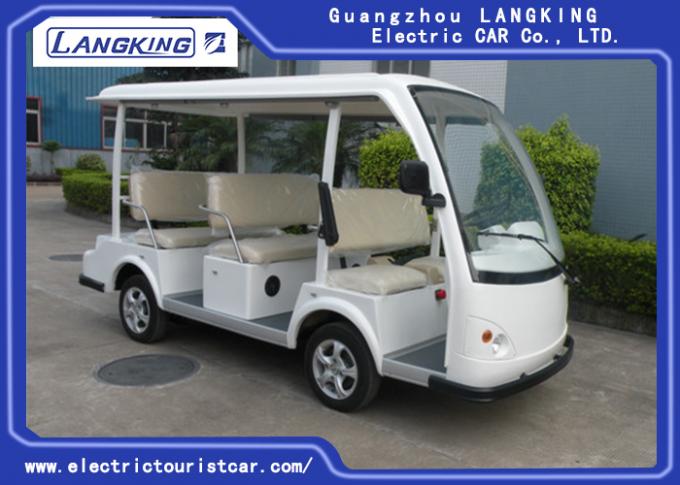 Small Electric Shuttle Bus With Roof & Windshield For Large Parks Playground 0