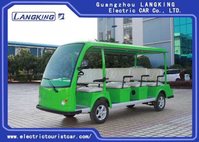 Eco Friendly Electric Tourist Car Green 11 Seats High Frequency Onboard Charger 0