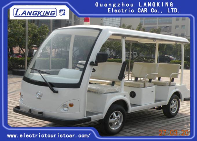 White Hospital Electric Tourist Car 18% Climbing Ability 28km/H Max Speed 0