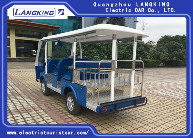 Multi - Purpose Electric Sightseeing Bus 11 Seater with a Cargo Box Tourist Coach 0