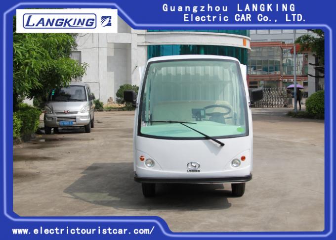 4 Person Electric Transportation Vehicles , Electric Delivery Cart With Closed Box 0