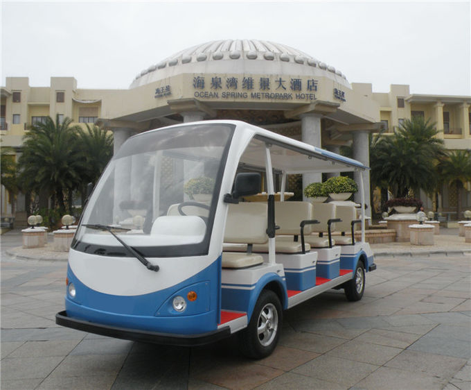 White 6 Passenger Golf Cart With 48V 3KW Motor 6V * 8 PCS Battery / Electric Club Car 1
