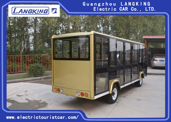 18 Seater  Electric Sightseeing Bus For Campus / Villages / Airports / Terminal 72V 6.3KW DC Motor 0