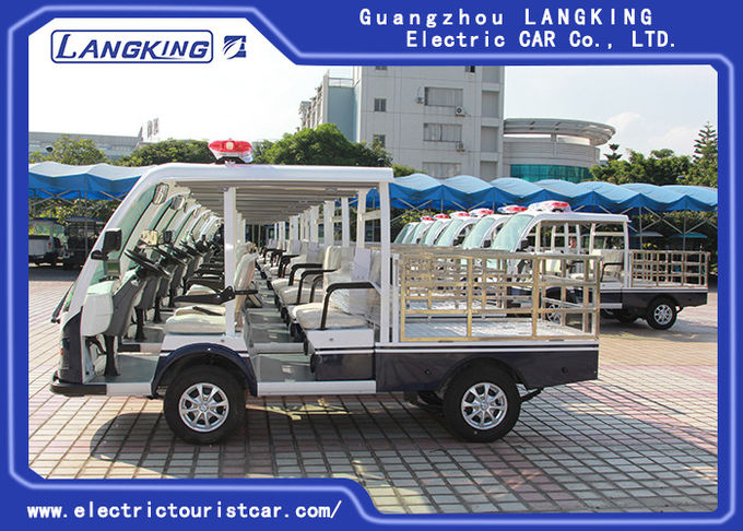 Four Seater Electric Hotel Buggy Car / Electric Delivery Van With Cargo 28km/H 0