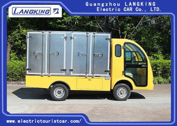 2 Passengers Golf Food Cart  Loading 900kgs / Electric Freight Car With Door 0