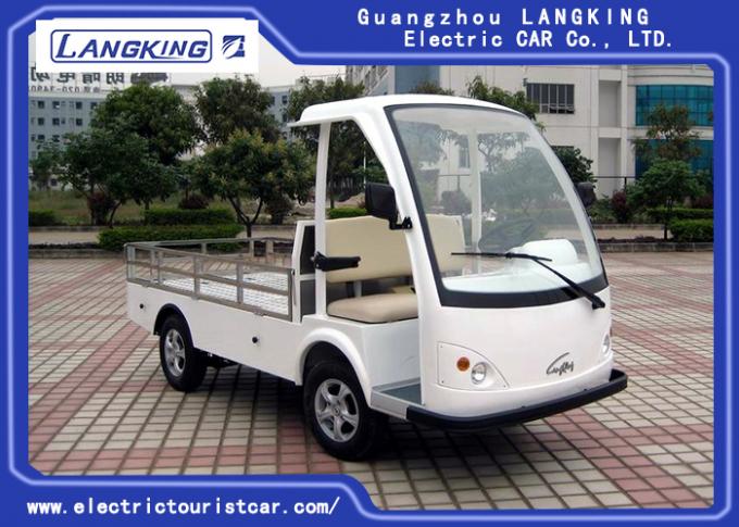 28km/H CE CertificateTwo Seater Electric Car , Electric Hotel Buggy Car With Cargo 0
