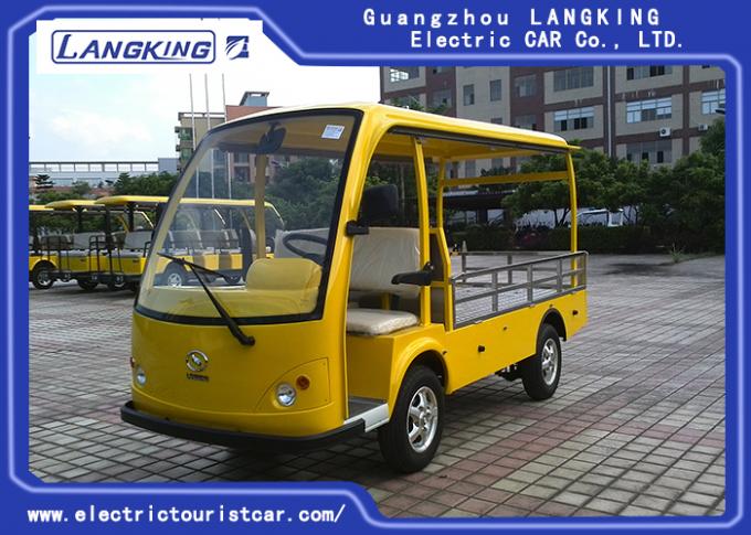 2 Seater  Golf Cart  Yellow  ADC 48V 5KW Acim Electric Utility Carts Luggage Cart 0