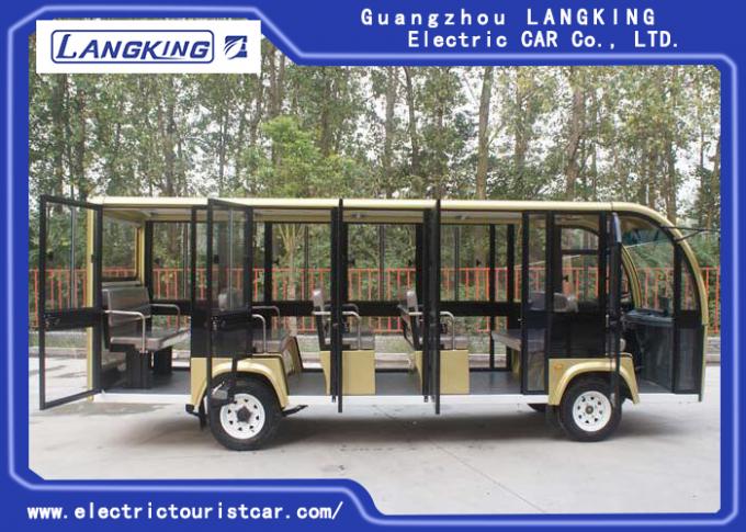 18 Person Electric Shuttle Bus For Kid Tourist / Electric Passenger Carts 0