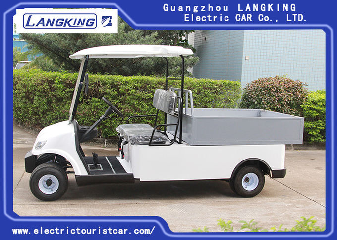 2 Seaters Electric Club Car , Electric Utility Carts 48V 3KW With Bucket 80km Range 1