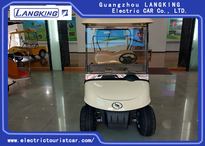 Beige Color Energy Saving 2 Person Golf Cart For Leisure Place / Stadium 0