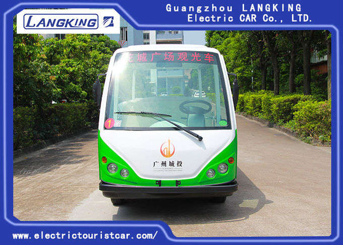Four Wheel 11 Seats Electric Passenger Vehicle With Small Cargo 72volt / 7.5kw Ac Motor 0